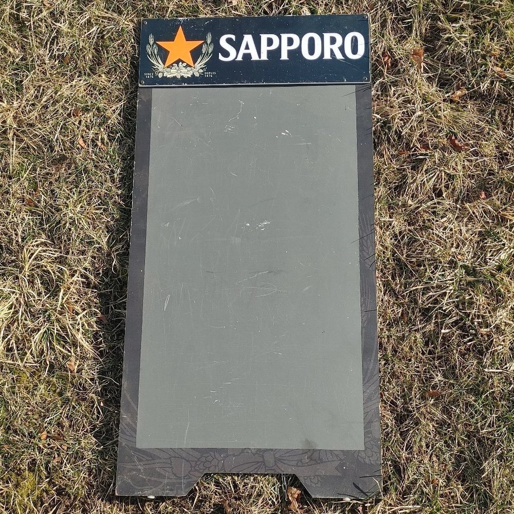 LARGE SAPPORO CHALK BOARD MENU BOARD SANDWICH BOARD Gold Star